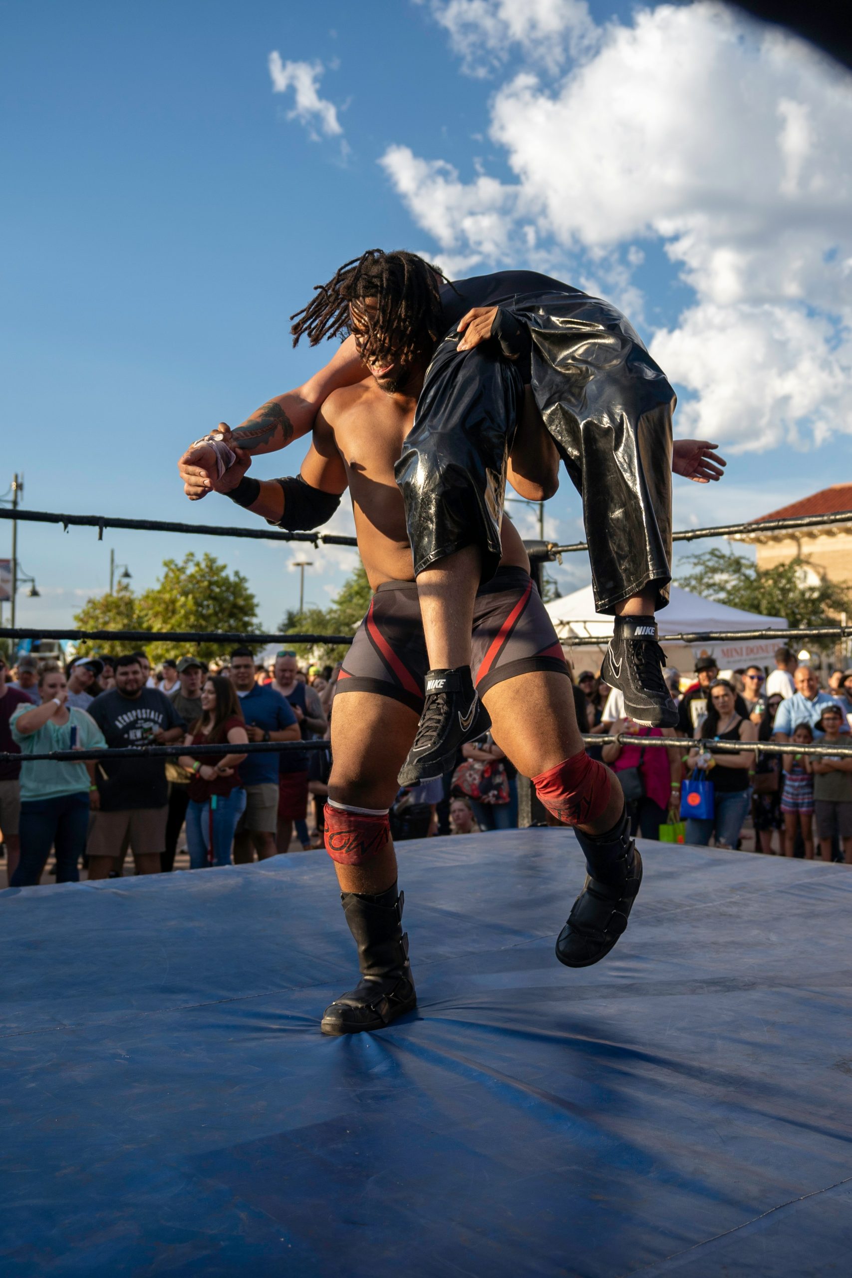 wrestling closeup